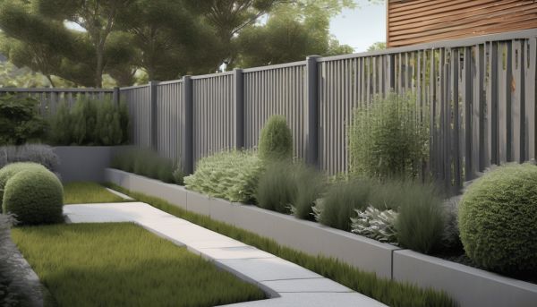 Un claustra composite pour une clôture esthétique et durable